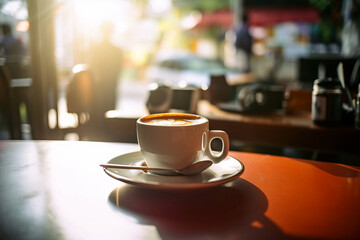 A Perfect Morning: Enjoying a Fresh Cup of Coffee at Your Favorite Coffee Shop