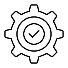Gear Setting Outline Icon