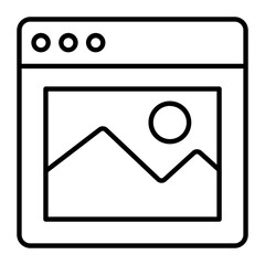 Image Outline Icon