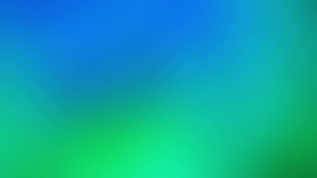 Blue and green motion gradient background with smooth movement. Abstract blur background with soft gradient light mixing. Animated backdrop.