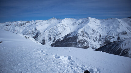Fototapeta na wymiar Winter on Alpes