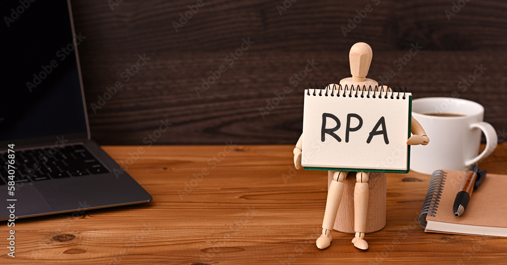 Poster there is sketchbook with the word rpa. it is an abbreviation for robotic process automation as eye-c