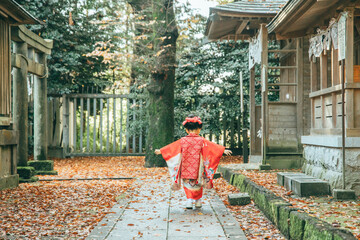 七五三の女の子