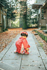 ３歳七五三の女の子