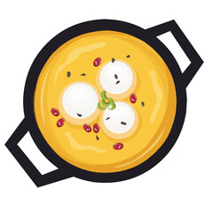 Korean food illustration, korean cuisine
