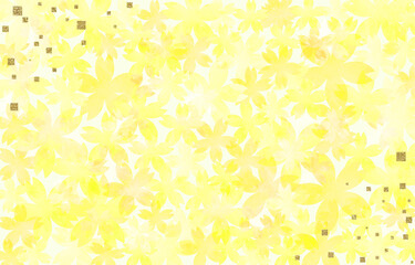 Yellow flower background with gold