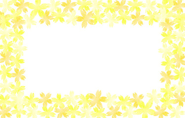 Yellow flower frame