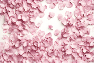 floral pattern, monochrome colored ornament. Layout with flowers. The concept of a spring holiday, for Mother's Day, March 8, Women's Day. flat lay, generative AI.