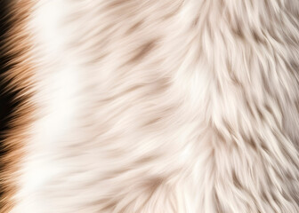 polar fox fur close-up, illustration of chic natural light fox fur in professional lighting, generative ai