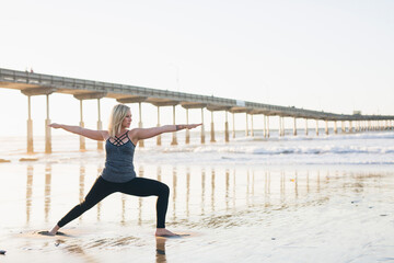 Yoga on the beach