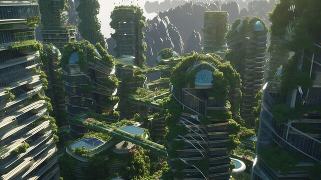 The Green City: A Model of Sustainable Urban Living - Generative Ai