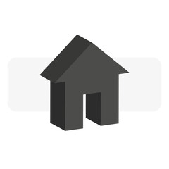 Fototapeta premium house icon in modern style. Vector illustration.