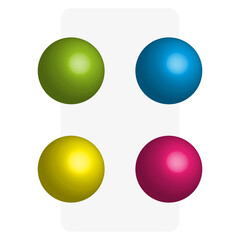 Multicolored balls, great design for any purposes. Vector illustration.