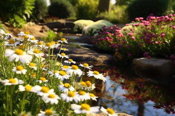 Garden Closeup made with generative ai
