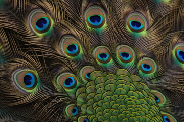 Peacock Feathers made with generative ai