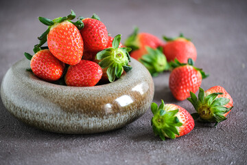 fresh strawberry on the table