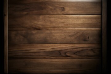 natural walnut brown wood paneling and flooring background, generative ai
