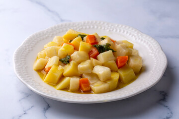 Turkish olive oil foods; celery (Turkish name; Zeytinyagli kereviz)