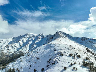 Fototapeta na wymiar Turkey - Bozdag, the highest mountain of Izmir province