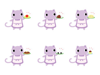 キッチンのネコ　アイコンセット2