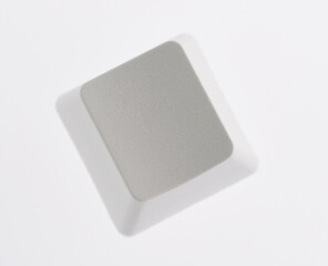 Blank keyboard button on white background