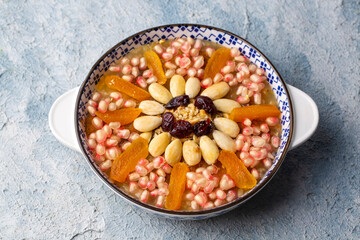 Traditional delicious Turkish dessert; Ashura (Asure)