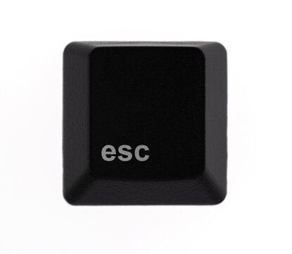 Keyboard Esc button on white background