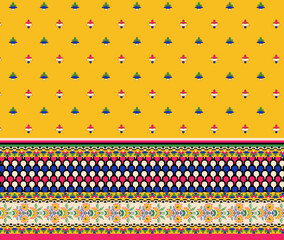 multi colored creative traditional ornamental geometrical ethnic background pattern base floral repeat texture print design