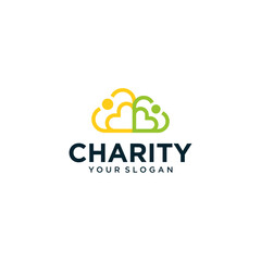 vector charity logo design