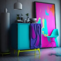 interior of a room Generative AI