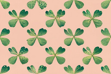 seamless pattern with green leaves