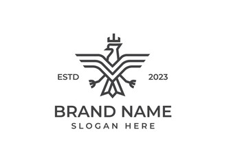 premium luxury eagle logo. modern icon, template design