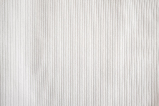 White corduroy pattern textured for background.