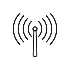 Editable Icon of Wireless, Vector illustration isolated on white background. using for Presentation, website or mobile app