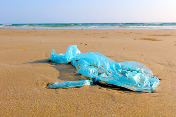 The beach have a garbage and effluents concept of environmental protection.