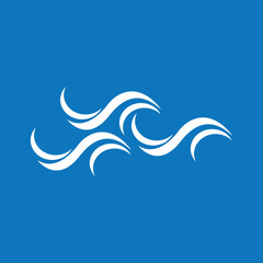 Fototapeta na wymiar Splash water wave beach logo and symbol vector