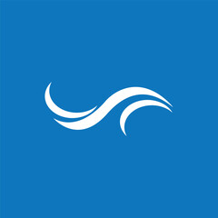 Fototapeta na wymiar Splash water wave beach logo and symbol vector