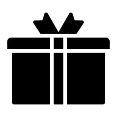gift glyph icon