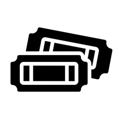 ticket glyph icon