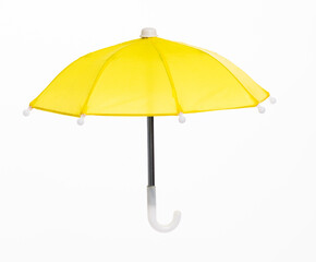 Small umbrella on white background