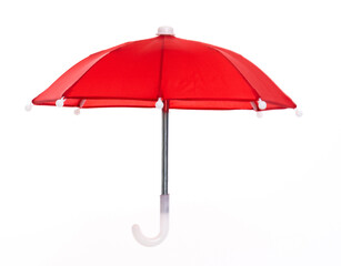 Small umbrella on white background