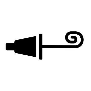 party blower glyph icon