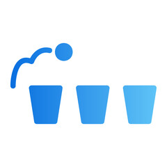 beer pong gradient icon