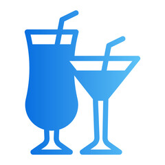 cocktail gradient icon