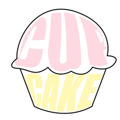 illustration of a cupcake