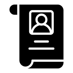 dossier glyph icon
