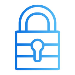 padlock gradient icon
