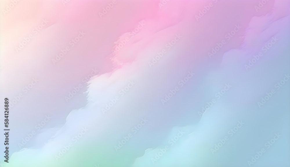 Poster sky light 3d rendering of gradient pastel background texture in sweet color. generative ai.