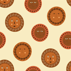 Fototapeta premium Male bizzare visage, abstract personage, mascot design, funny face, cute icon.