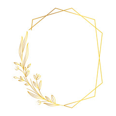 frame flower flat design